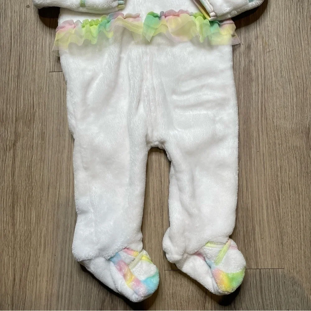 Penelope Mack One Piece Hoodie | Baby 6 - 9 months | White with Pastel